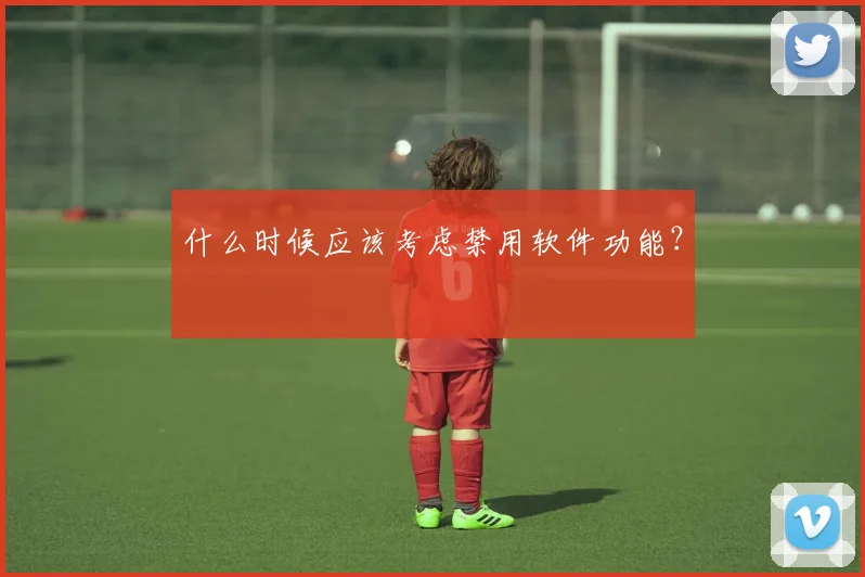 什么时候应该考虑禁用软件功能？