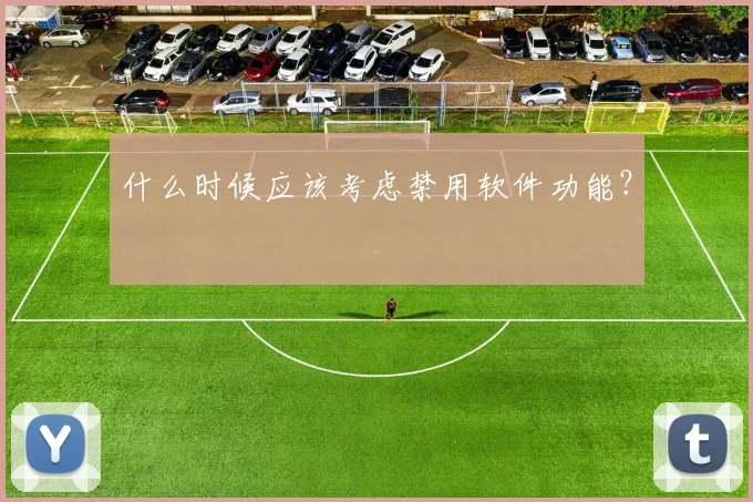 什么时候应该考虑禁用软件功能?